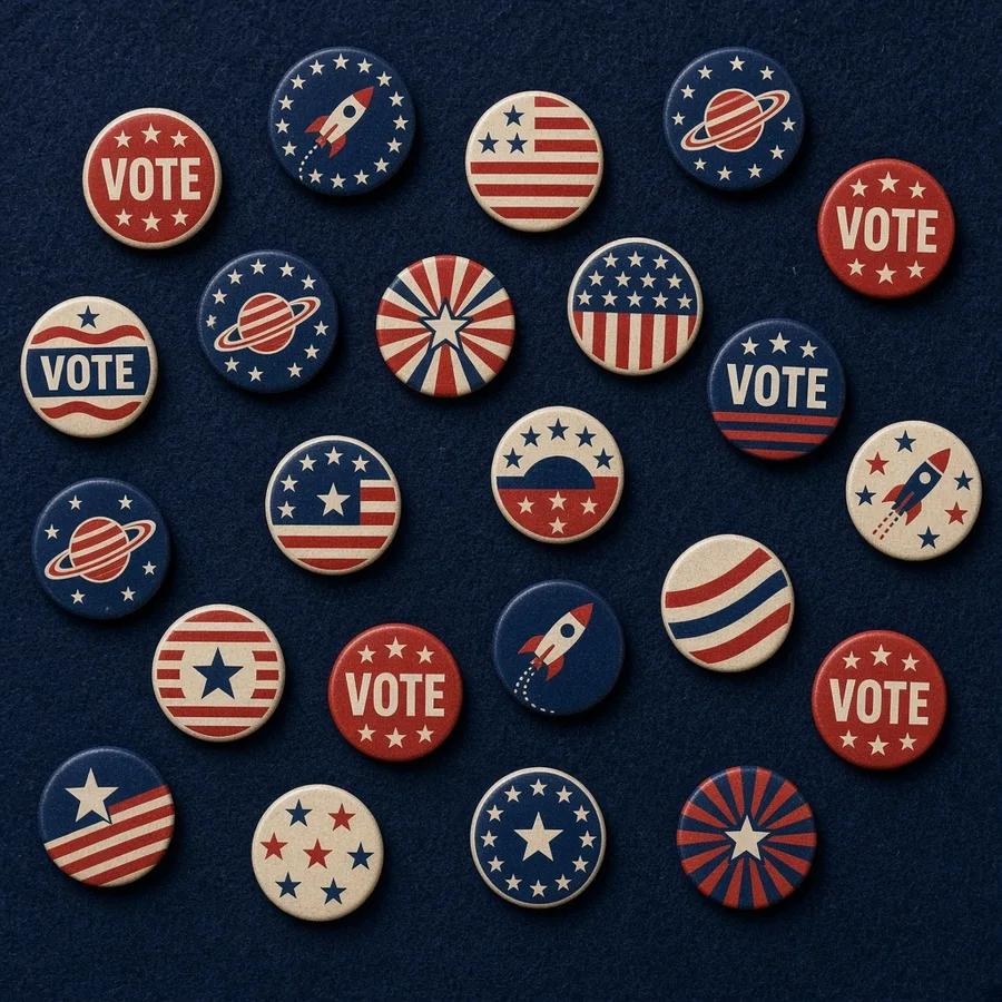 VOTE pin buttons
